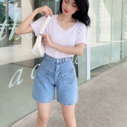Quần Jeans Nữ, Quần Ngố Lửng Ống Rộng Dáng Chữ A Lưng Cao Vải Cực Xịn, Chất Jeans Cotton Thoáng Mát, Mềm Mịn_Mã N257