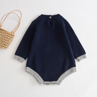 Áo Len Liền Quần Dài Tay Cho Bé