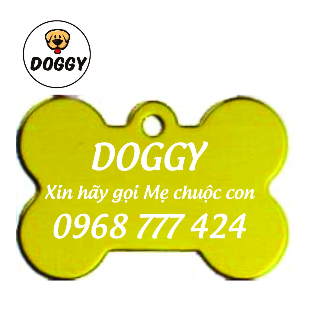 Bảng Tên Thú Cưng Chất Liệu Nhôm, Thẻ Tên Chó Giá Siêu Rẻ - DOGGY Shop