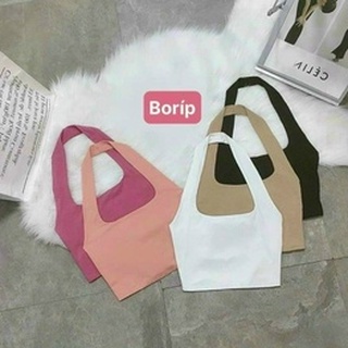 Áo kiểu yếm nữ đeo cổ chất thun bozip xinh trơn li
