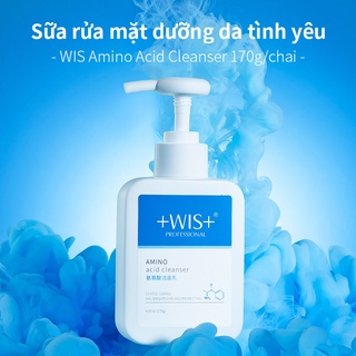 Sữa rửa mặt WIS chứa Amino Acid dưỡng ẩm thu nhỏ lỗ chân lông làm sạch sâu 170g
