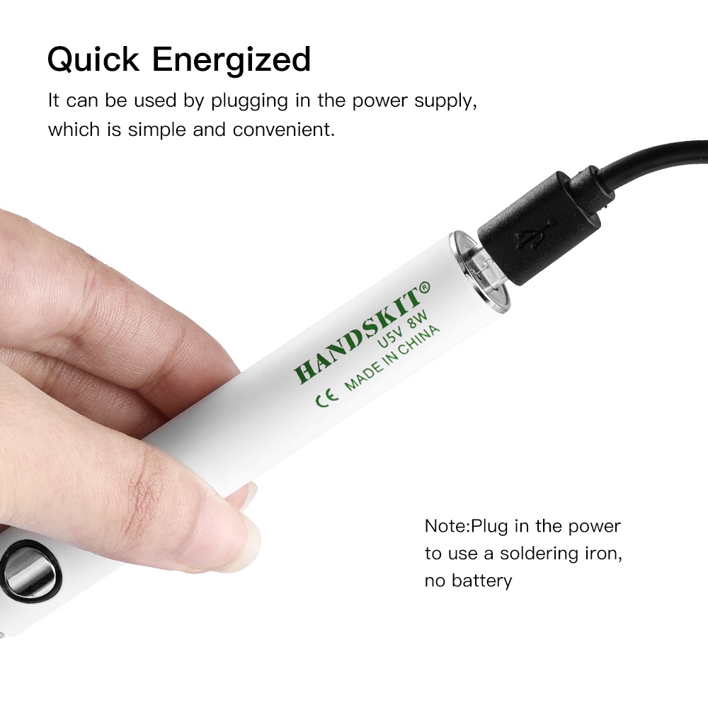 Mỏ hàn mini EKEZ 5V 8W kèm cổng sạc USB