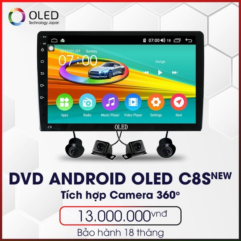 Bộ màn hình liền camera 360 độ OLED C8S, SẢN PHẨM HOT NHẤT HIỆN NAY với GIÁ CỰC SỐC