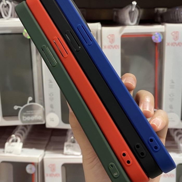ỐP X LEVEL LƯNG NHÁM, CHỐNG BÁM VÂN TAY, VIỀN MÀU IPHONE 6 / 6s / 7 / 8 / plus / X / XS / XR / 11 / 12 / MINI / PRO/ MAX