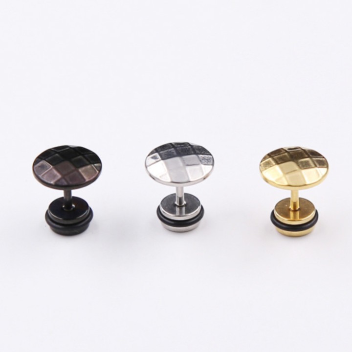 Bông Tai Nam Titan Không Đen TT 1422 - 1 cặp