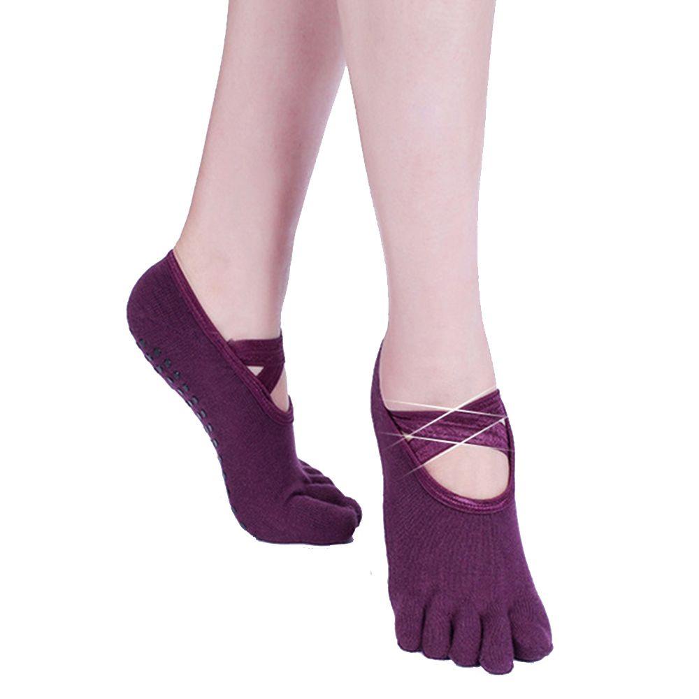 Tất Cotton 5 Ngón Chống Trượt Phong Cách Thể Thao Cho Nữ