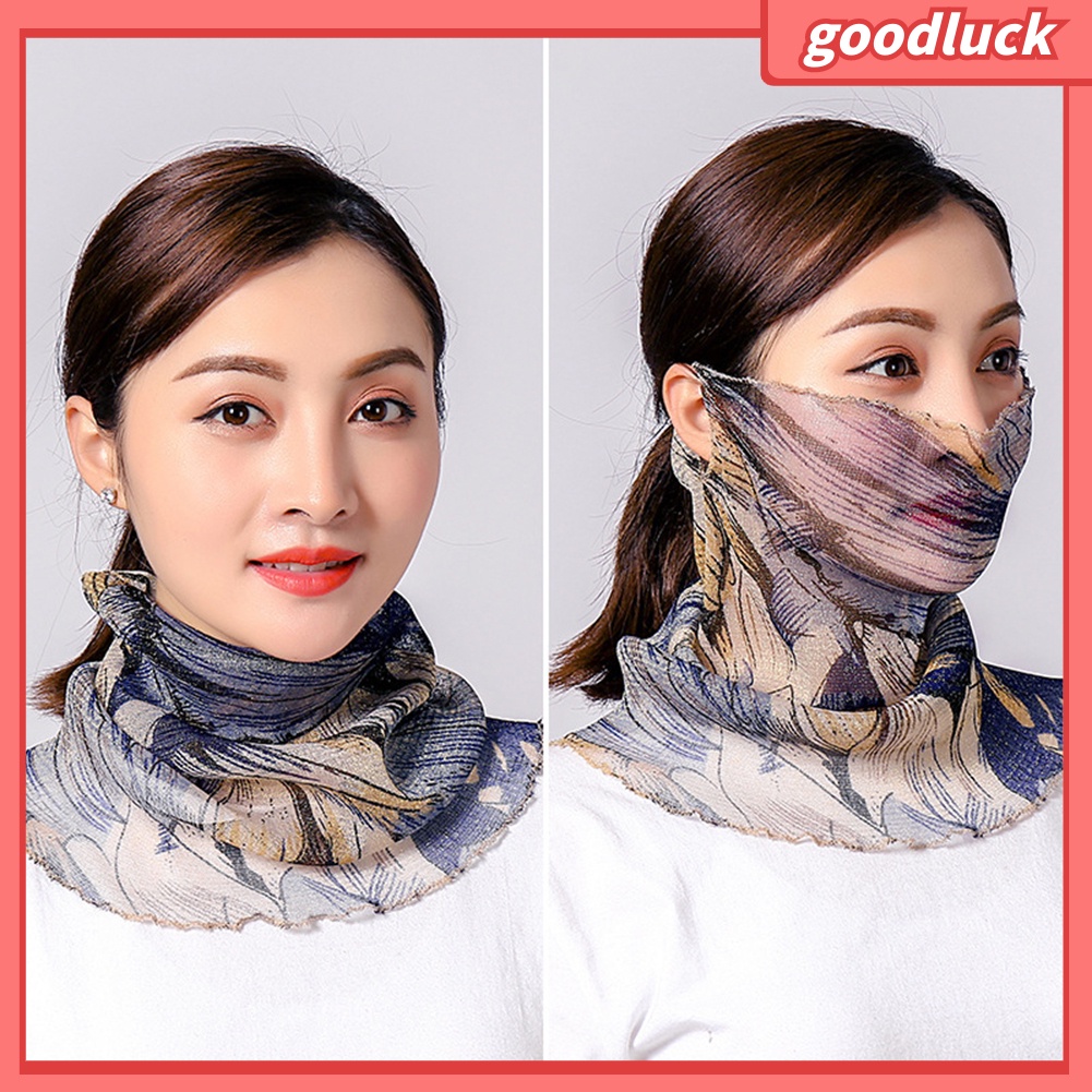 Khăn Choàng Đầu Họa Tiết Hoa Lá Thời Trang Cho Nữ