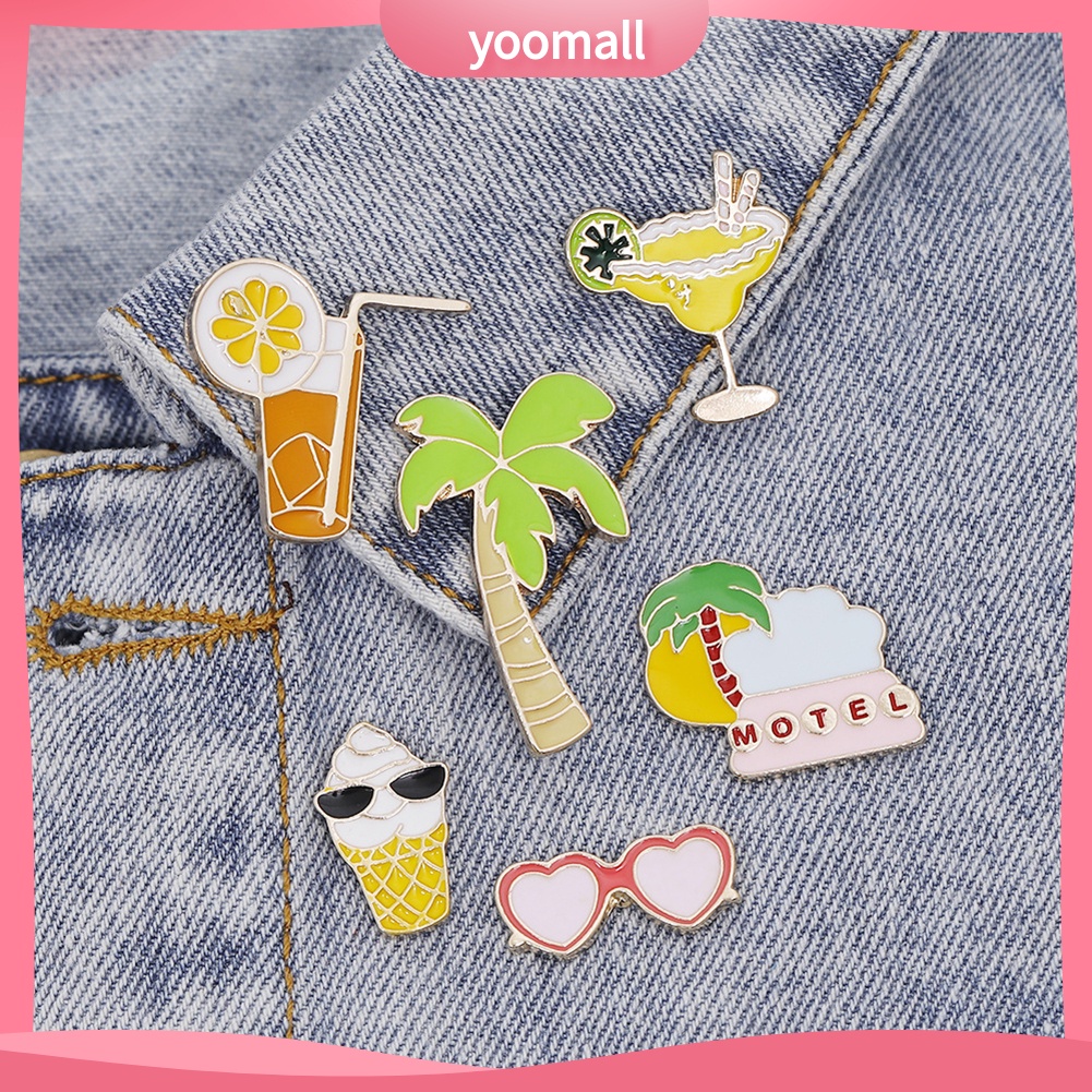 Huy hiệu cài áo hình cây cối dễ thương