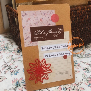 Thiệp handmade đẹp phong cách collage