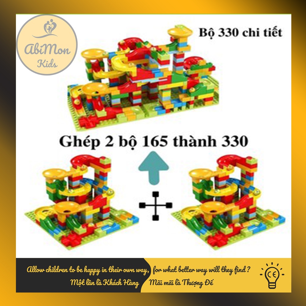 Combo 2 Bộ Lego Thả Bi Cho Bé (336 chi tiết nhỏ, 172 chi tiết to) ☘️ Đồ chơi Giáo Dục - An toàn - Thông minh