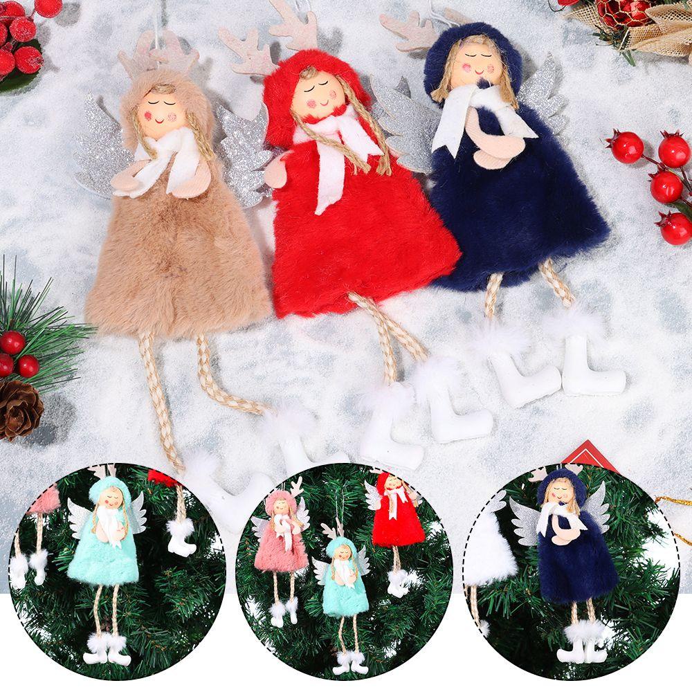 PINEVN Phụ Kiện Treo Trang Trí Cây Thông Giáng Sinh Hình Thiên Thần Đáng Yêu DIY