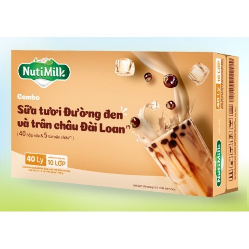 Nutimilk sữa tươi trân châu đường đen