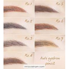 CHÌ KẺ MÀY 2 ĐẦU INNISFREE AUTO EYEBROW PENCIL MẪU ĐEN