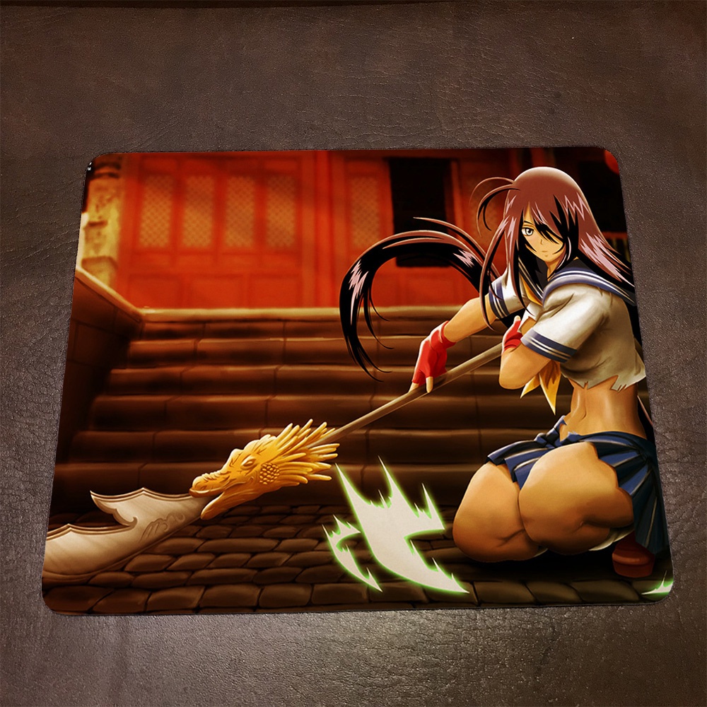 Lót chuột máy tính Anime Ikki Tousen Wallpapers 1 Mousepad cao su êm ái. Nhận in theo yêu cầu