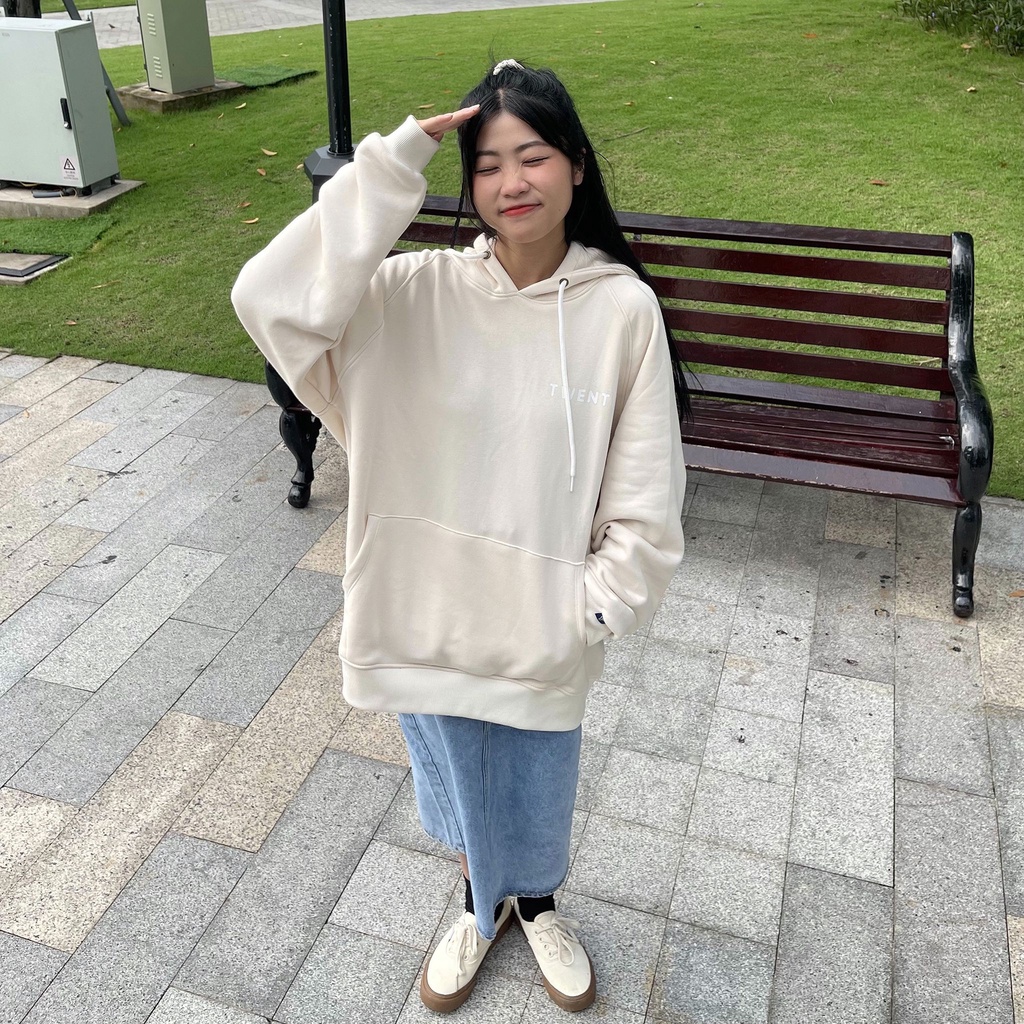 Áo hoodie TWENTI nỉ basic