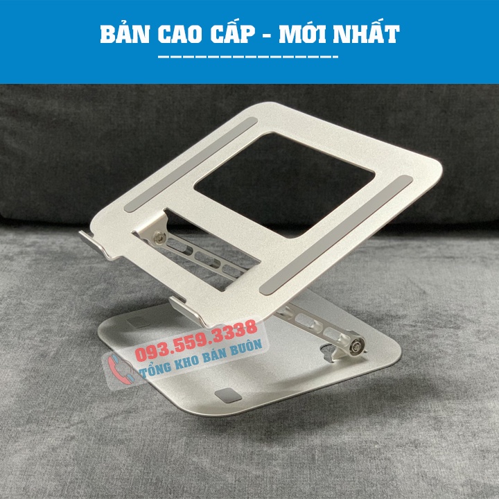 #LS515 / Giá đỡ laptop tablet bằng nhôm ErgoTek ES515 - 11 - 17 Inch - Đế tản nhiệt nâng Laptop - máy tính bảng