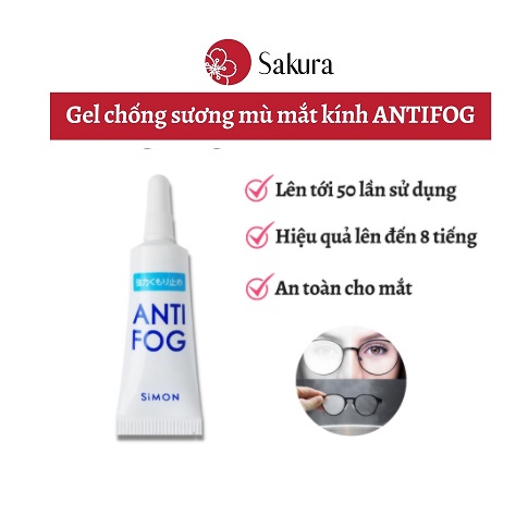 Gel lau kính Anti Fog chống bám hơi nước của Nhật Bản chống sương mù chống mờ kính cận kính râm