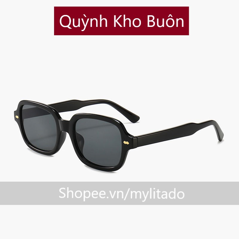 Kính mát nam nữ Cao Cấp - Đẹp chống UV400 - Sơn Tùng MTP gọng kính vuông xu hướng thời trang 2022 -Q2160