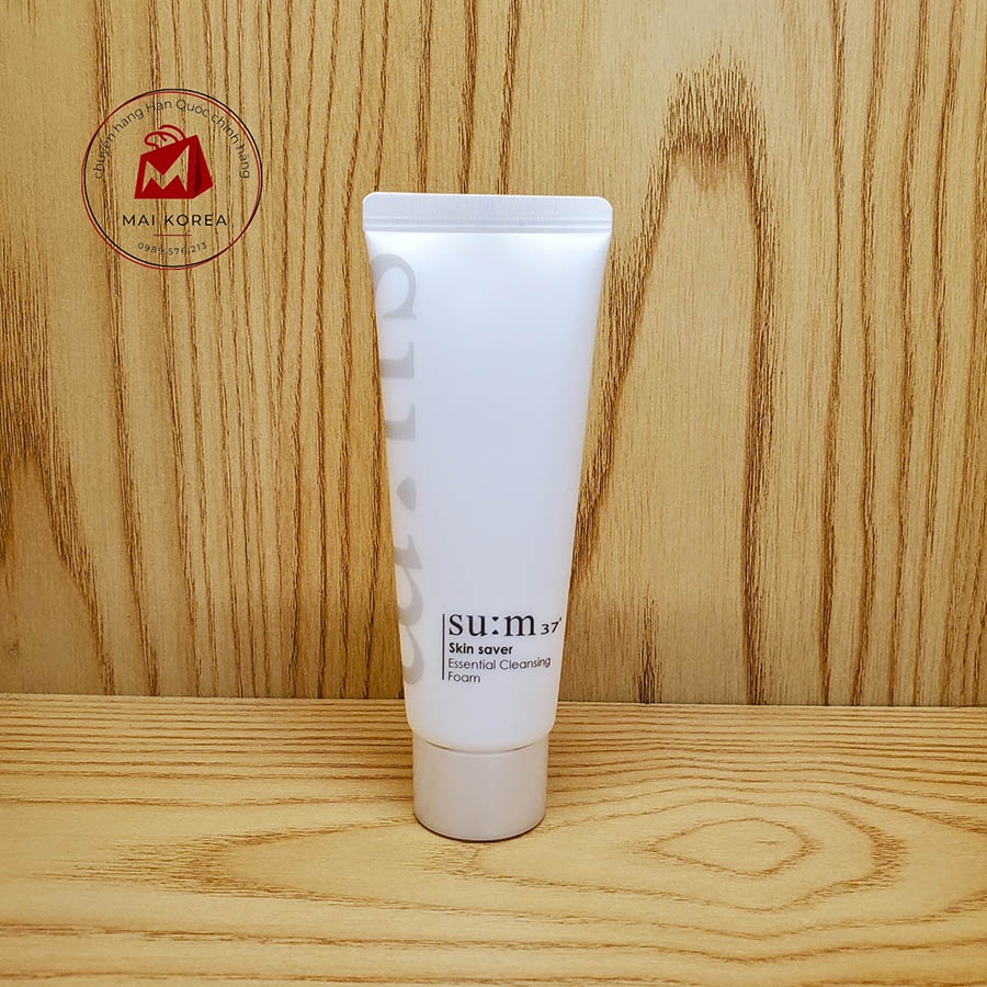Sữa rửa mặt Sum trắng Essential Cleansing Foam tách set 40ml mini