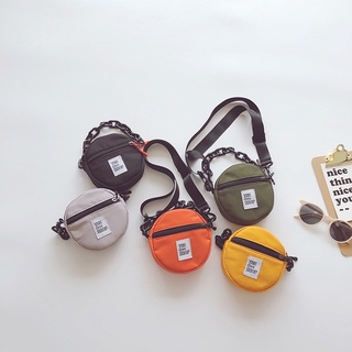 Túi đeo chéo hình tròn cho bé, vải dù