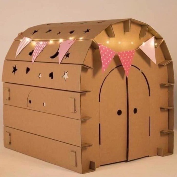 Nhà Giấy Carton Lắp Ráp Cho Bé  loại to. huy gia dụng