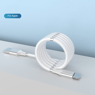 iPhone Fast Charging Cable Magnetic Fast Charging Data Line Type-c/Android/Apple Portable Self Winding Mobile Phone Cable
