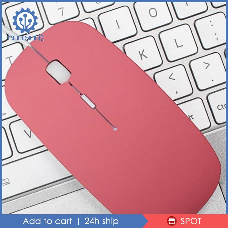 Chuột quang mỏng có dây USB cho PC Laptop Windows Apple - màu hồng