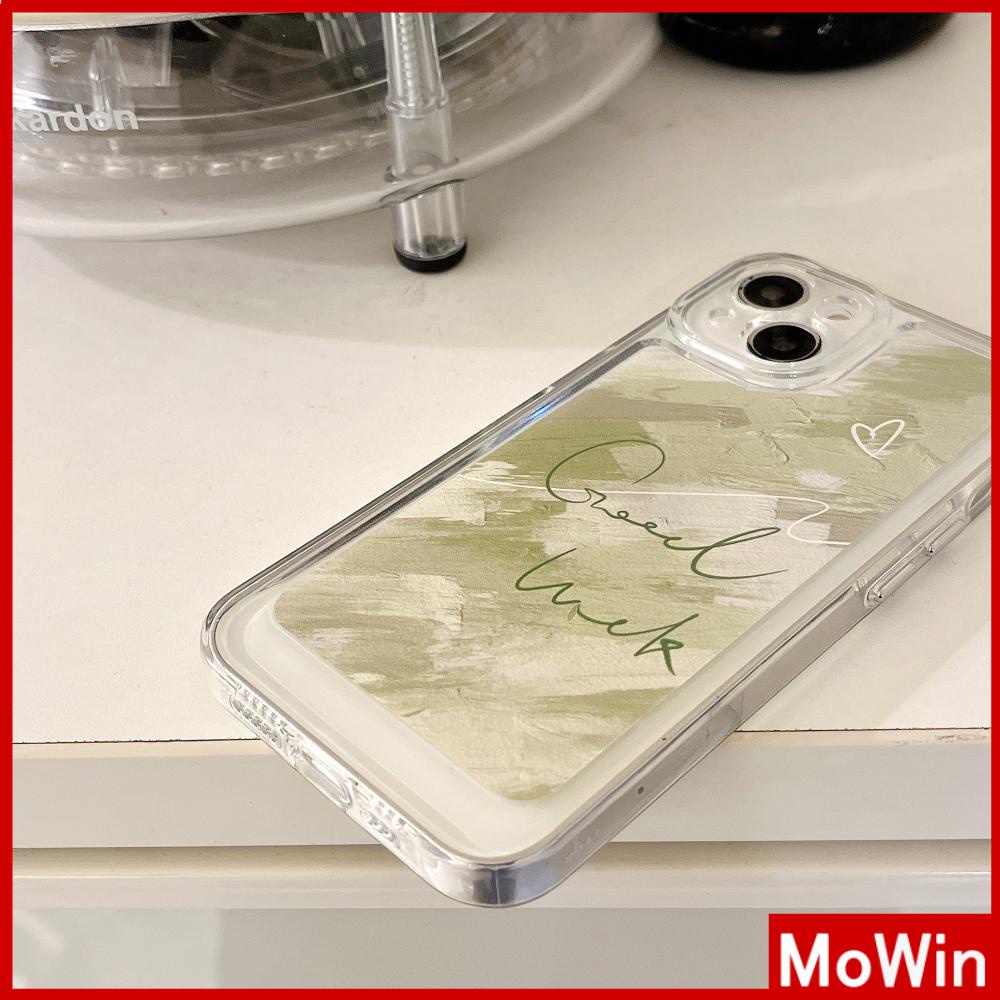 iPhone Case Silicone Soft Case Clear Case Thickened Shockproof Protection Camera Metal Button Lucky Green Compatible For iPhone 11 Pro Max 13 Pro Max 12 Pro Max 7Plus xr XS Max