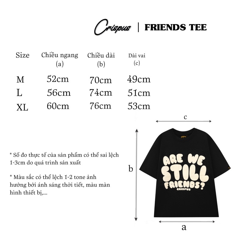 ÁO FRIENDS NÂU FORM RỘNG UNISEX