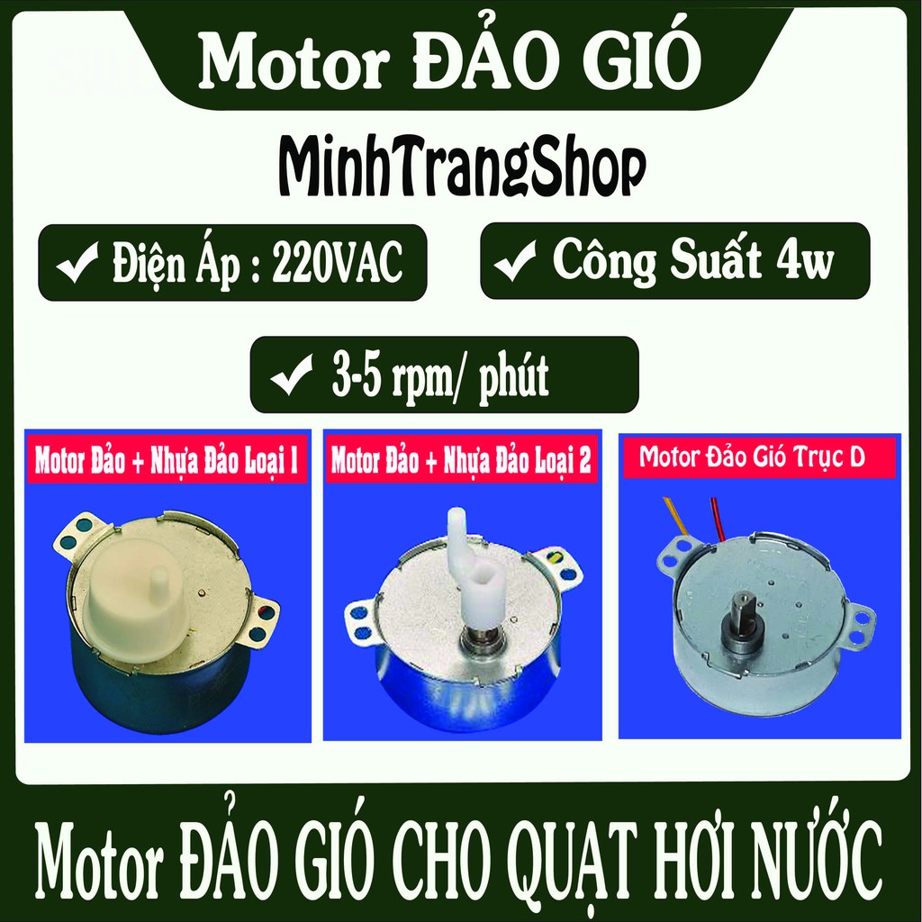 Motor Đảo gió chuyên dụng quạt hơi nước