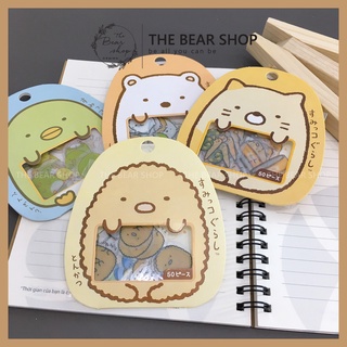 Sticker- Gói 50 hình dán để trang trí sổ, nhật ký, quà 8 tháng 3 - The Bear Shop
