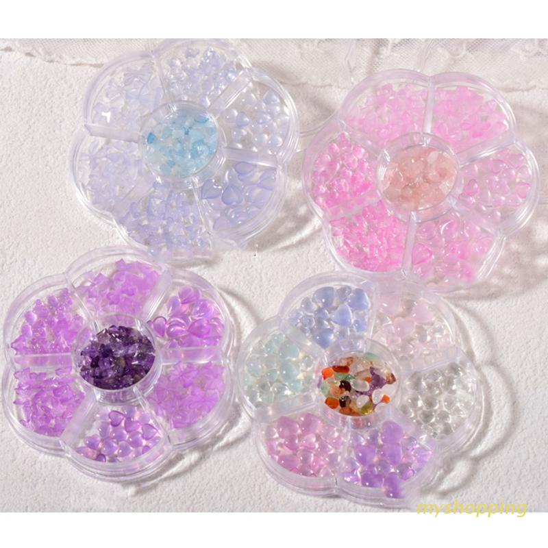 Phụ Kiện Trang Trí Móng Tay Hình Trái Tim 3D Dễ Thương