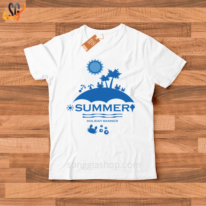 Đồ đi biển nam nữ gia đình - Set đi biển gồm áo và quần nổi bật - Chất thun dày dặn DDB60 | DONGPHUCSG