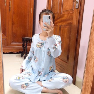 Bộ Lanh Dài Sau Sinh Mặc Hè, Chất mát, thoáng
