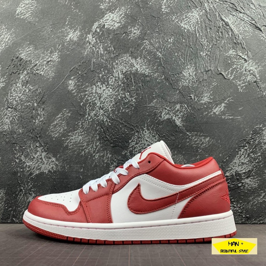 ( SALE CỰC SỐC ) Giày thể thao sneaker AIR Jordan 1 Low Gym Red White dành cho nam nữ, JD 1 cổ thấp "": '