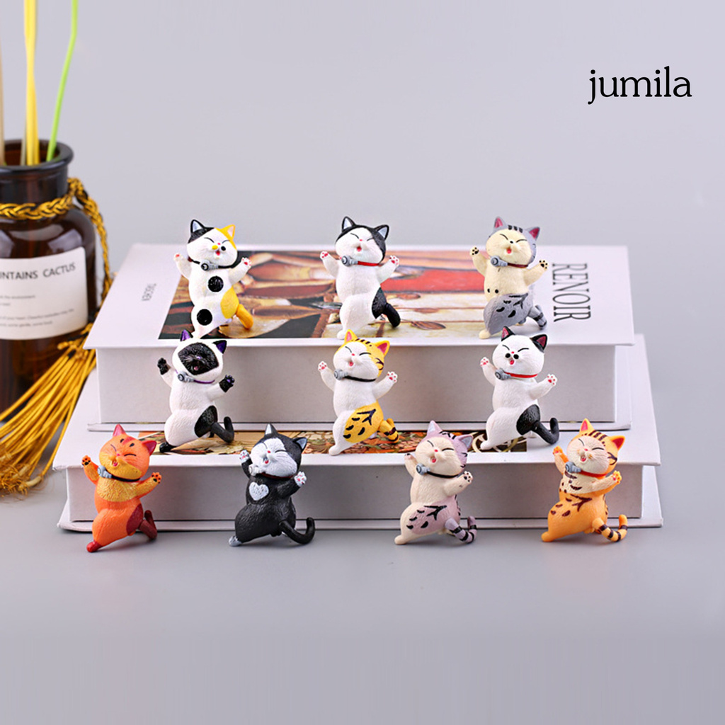 Set 10 Đồ trang trí Mèo Con Trang Trí Bánh Xinh Xắn