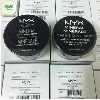 Phấn Phủ Dạng Bột Nyx Mineral Set It & Don’t Fret It Matte Finishing Powde