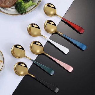 Set 5 thìa NiNox mạ vàng cao cấp