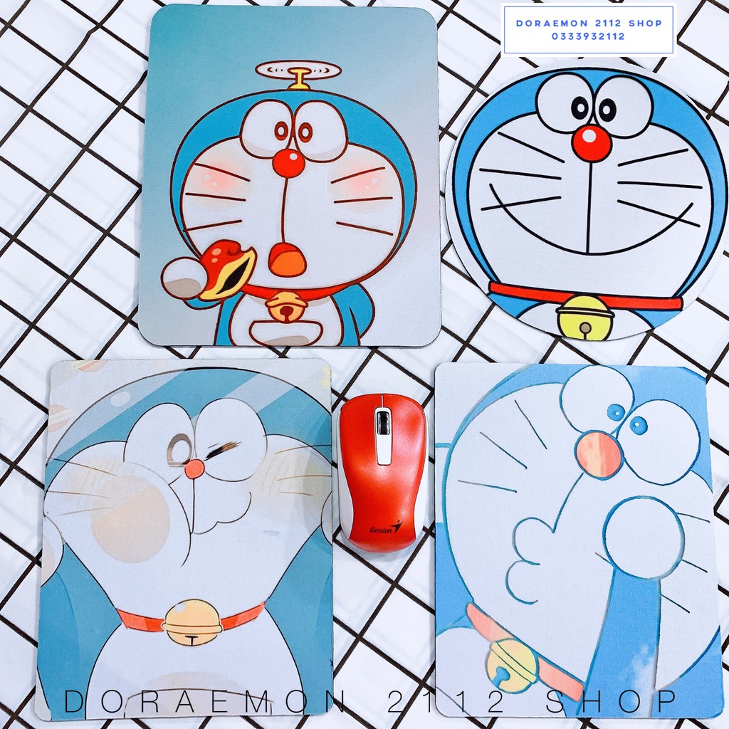 Miếng lót chuột 5mm kích thước 20x24cm Doraemon