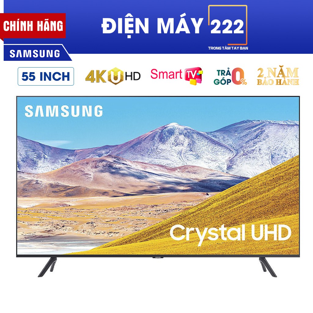 [Freeship HN] Smart Tivi Samsung 4K 55 inch UA55TU8100  chính hãng