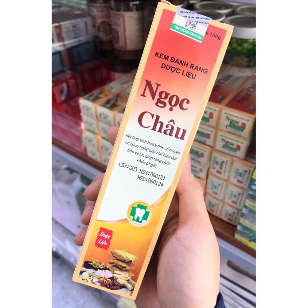Kem đánh răng dược liệu NGỌC CHÂU 100g