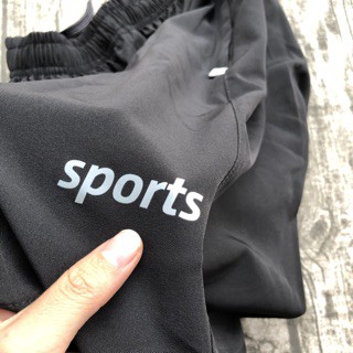 [Mã FASHIONT4MA2 giảm 10K đơn 50K] Quần đùi nam,quần sort nam vải gió đen sport