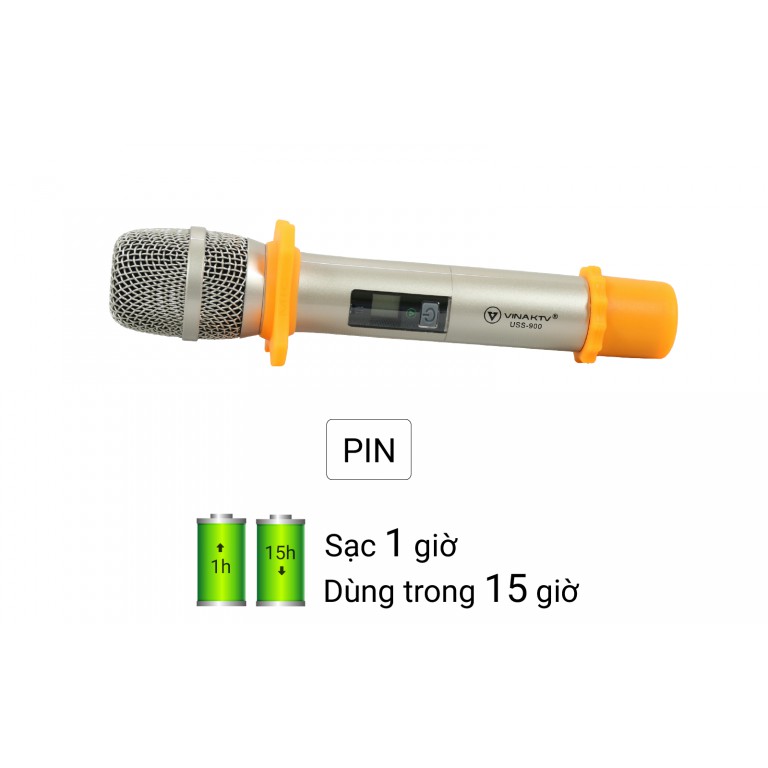 Bộ 2 micro Karaoke không dây đa năng cho loa kéo,bộ âmly,hát cực ấm,không rè -Micro không dây hay cực hút bắt sóng xa