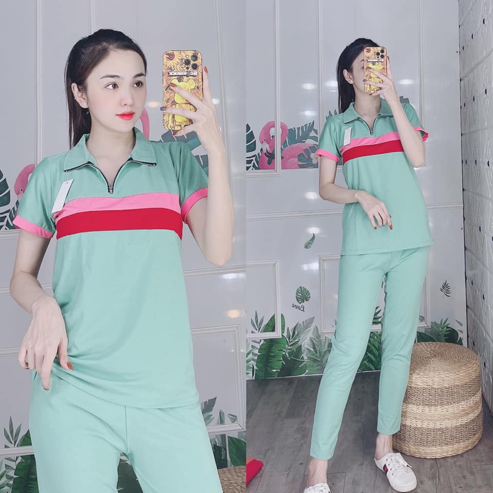 Set Đồ Cổ Phối Màu Cực XInh- Hàng Y Hình