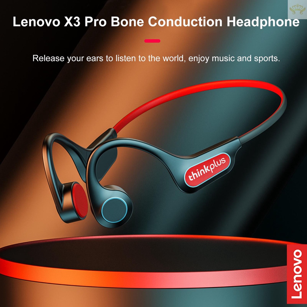 Tai nghe không dây Lenovo X3 Pro BT5.3 thiết kế dẫn truyền âm qua xương chống thấm nước kèm micro chuyên dụng