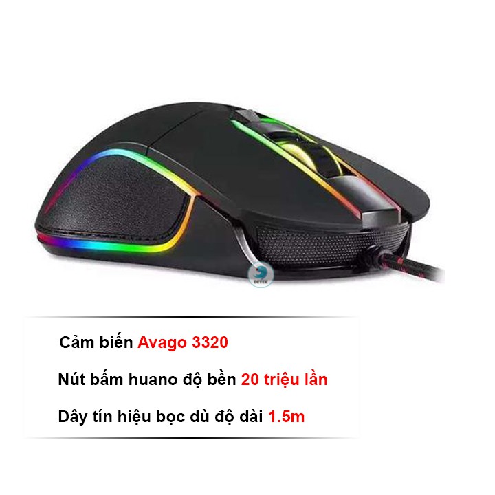 Chuột game thủ Motospeed V30 Optical Gaming Mouse LED RBG