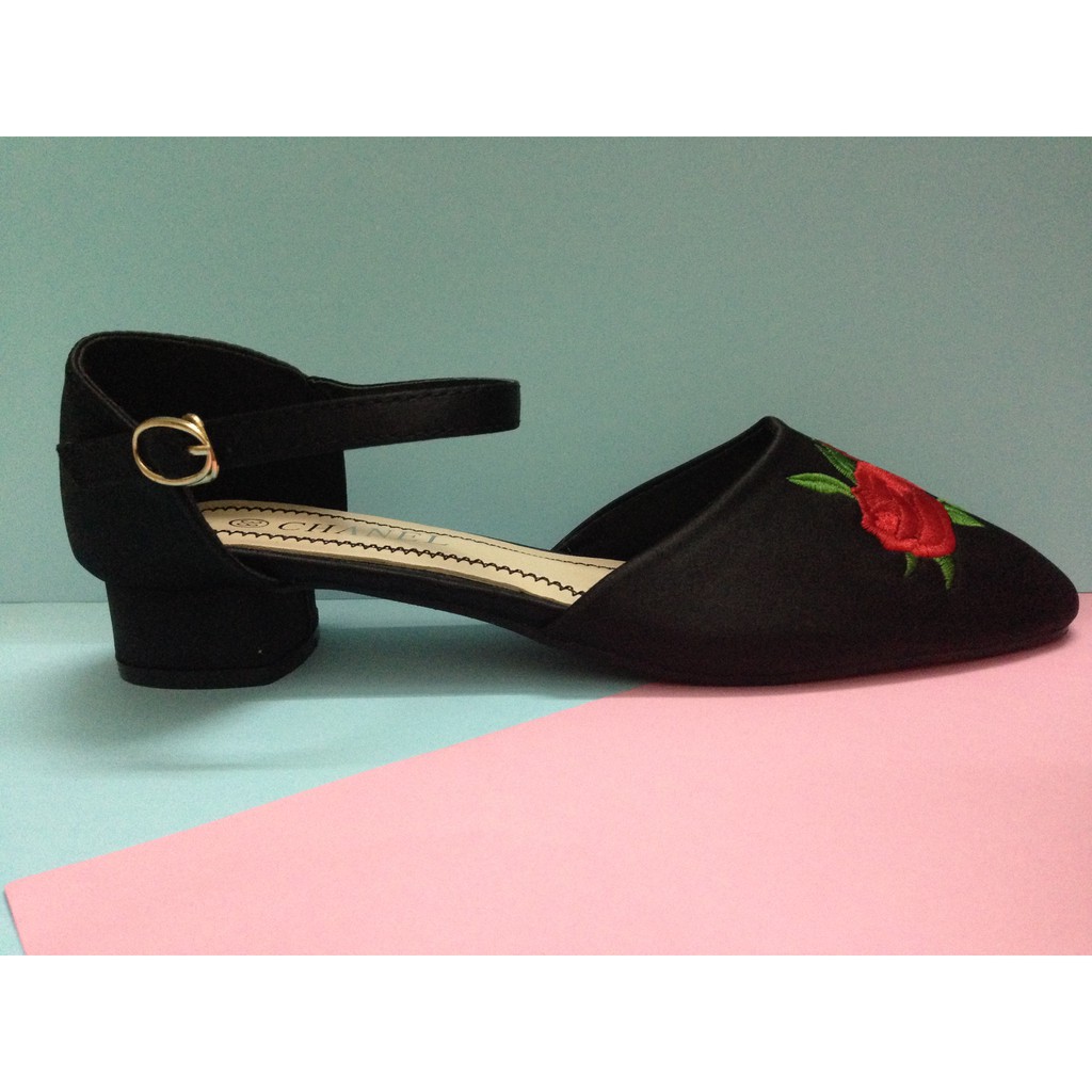 Giày đế tráng gương QC mũi đính đá | BigBuy360 - bigbuy360.vn