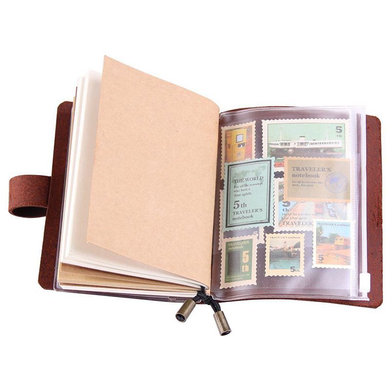 Sổ Tay Du Lịch Bằng Da Handmade Dành Cho Nam Và Nữ 5.2 x 4Inch