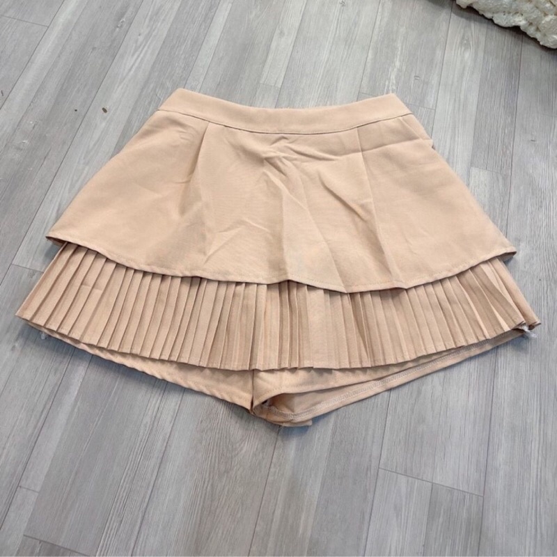 CV2 Chân váy tầng xếp ly cạp cao  có quần trong Bigsize 55-90kg L/XL/XXL