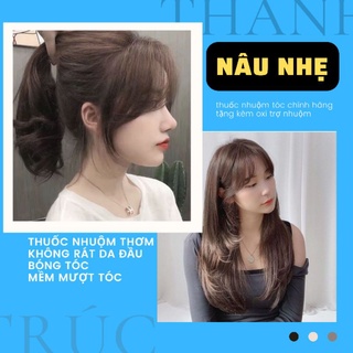 Thuốc Nhuộm Tóc Màu Nâu Nhẹ Tự Nhiên Dành Cho Học Sinh Sinh Viên Đi Học Đi Làm Công Sở